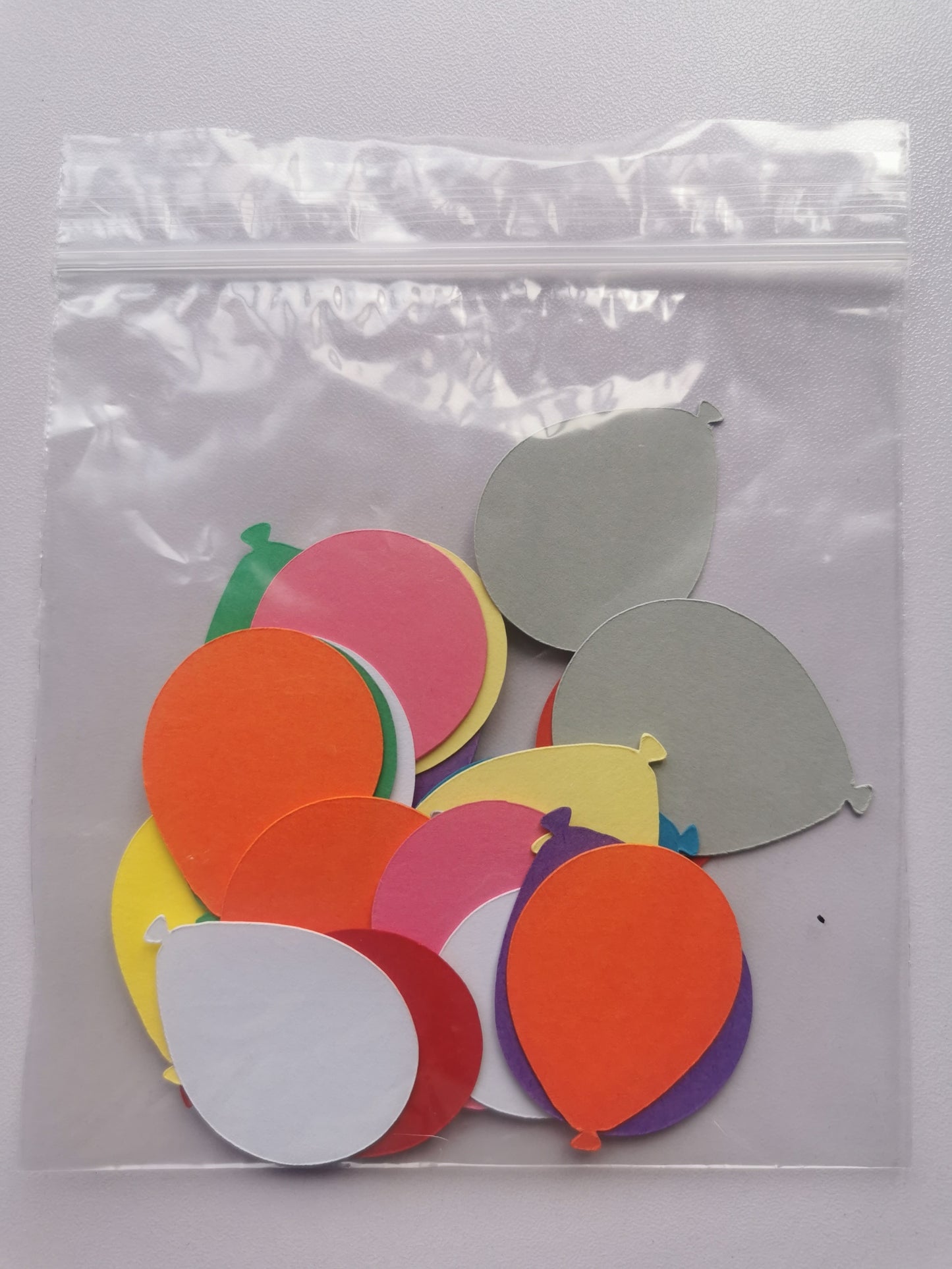 Pack of 30 4cm Coloured Card Balloons for Card Making, Scrapbooking, Crafts & Cake Toppers
