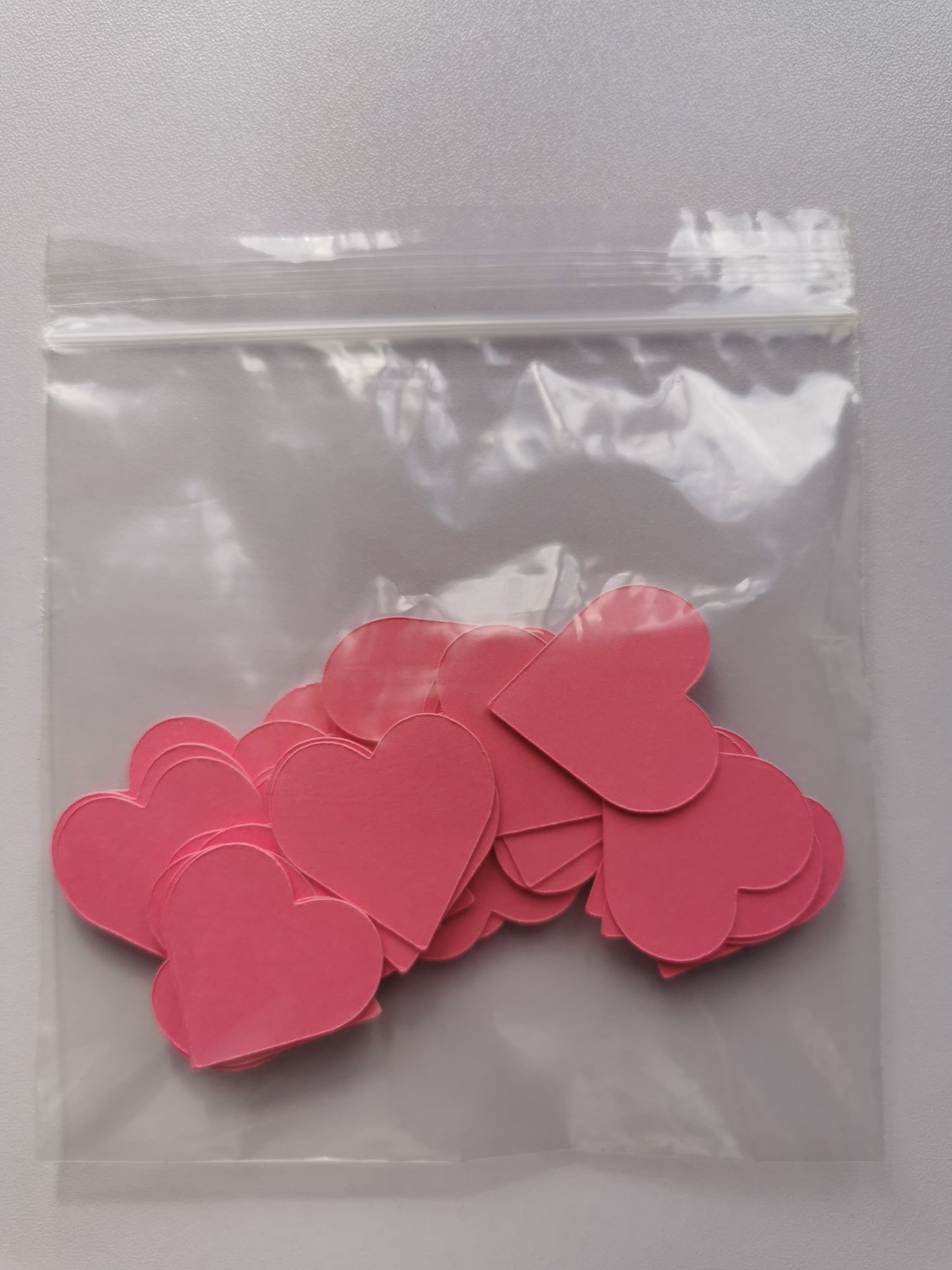 Pack of 40 3cm Coloured Card Hearts for Card Making, Scrapbooking & Crafts
