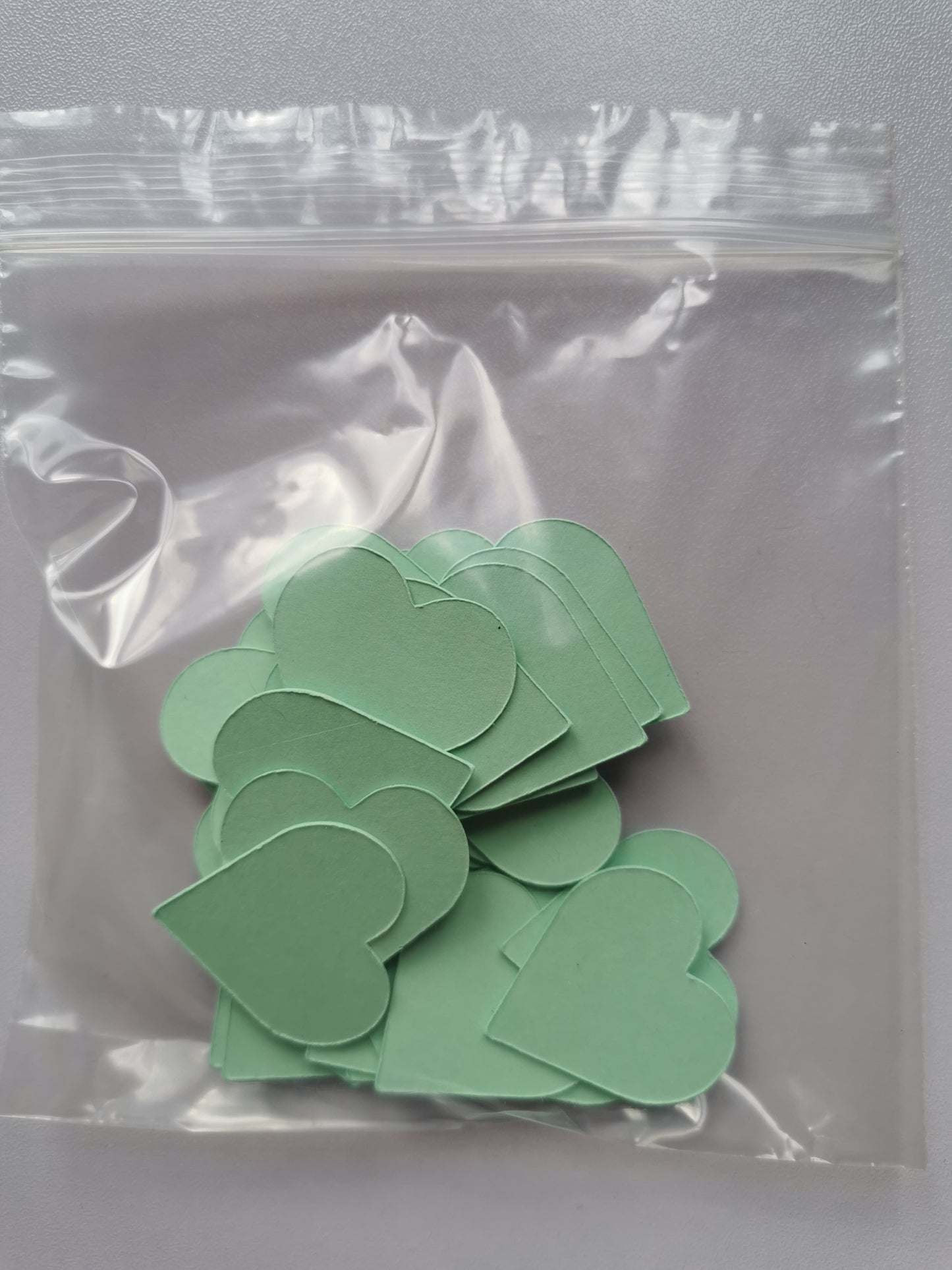 Pack of 40 3cm Coloured Card Hearts for Card Making, Scrapbooking & Crafts