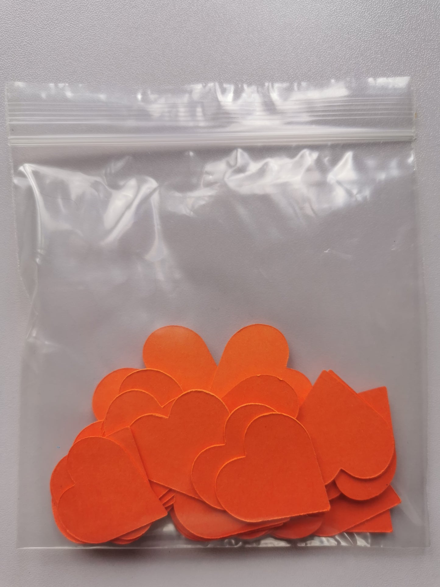 Pack of 40 3cm Coloured Card Hearts for Card Making, Scrapbooking & Crafts