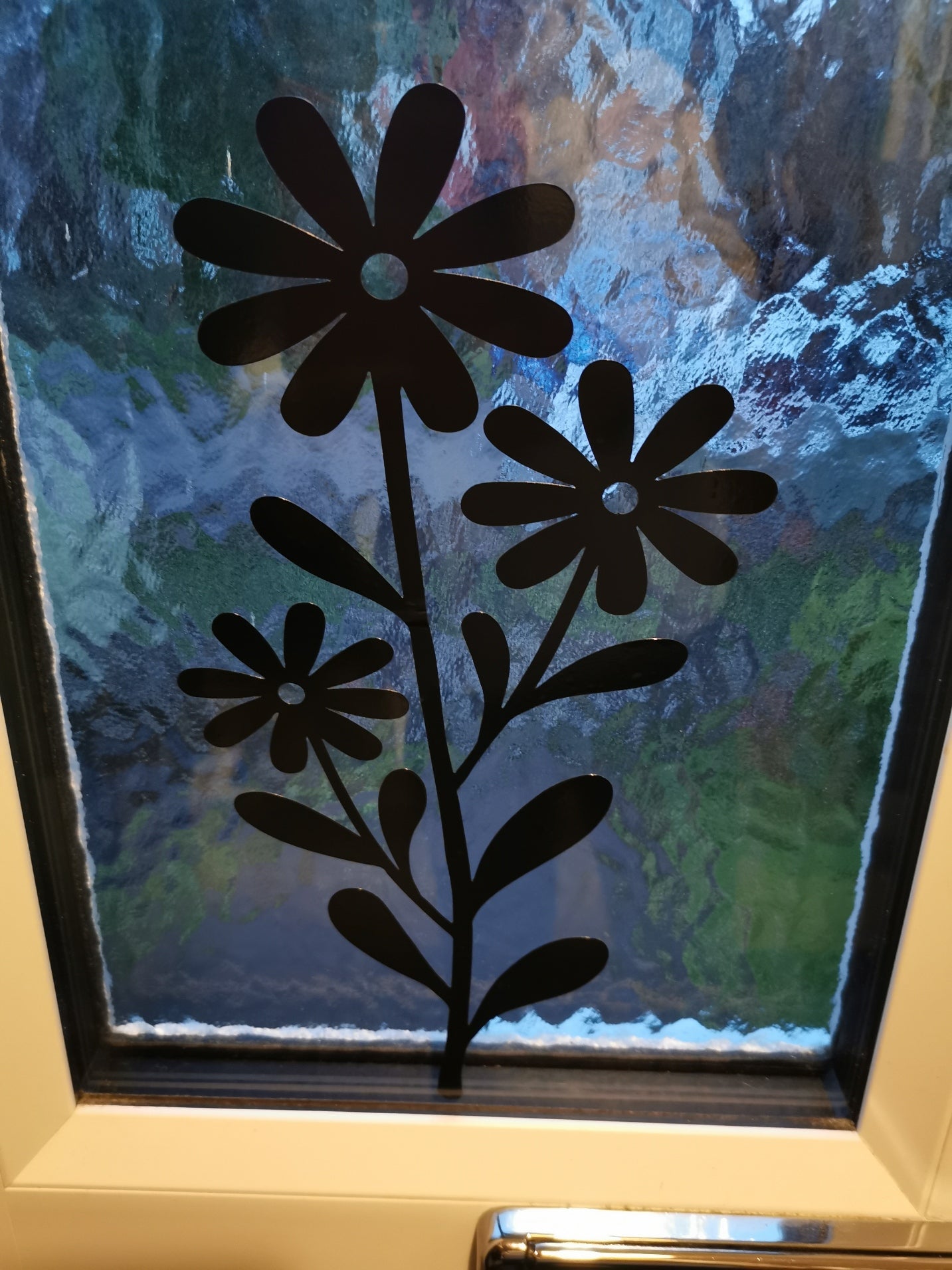 Set of 2 Large Wildflower Decals -Flower Decals - Wildflower Stickers - Flower Stickers - Decals for walls, windows, mirrors, tiles, cars- 5 Designs & Lots Of Colours To Choose From