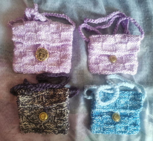 Girls Handmade Crochet Cross Body Purse