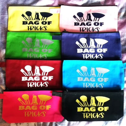 Bag Of Tricks Make-up Bag - Canvas Make-up Bag - Make-up Bag - Cosmetic Bag - 8 Colours To Choose From