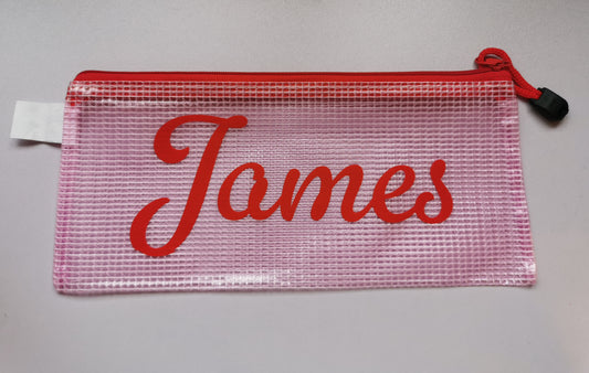 Personalised Waterproof Pencil Case / Make Up Bag - 2 Sizes