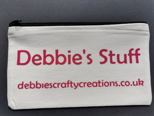 Personalised Canvas Pencil Case / Make Up Bag